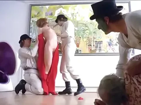 A mature woman Adrienne Corri gets fucked by a group of guys