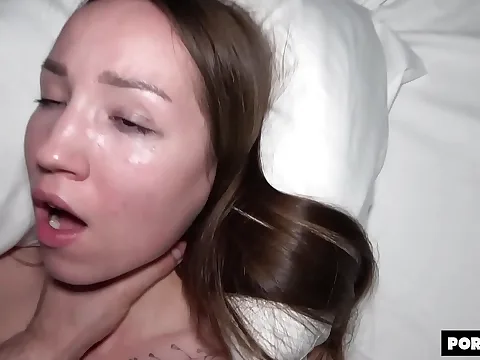 This petite teen is perfect for the hardcore sex. She's small, cute, and