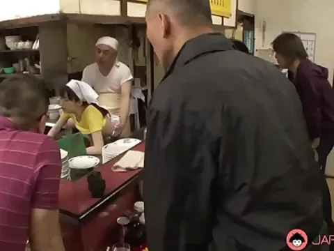 A young chef’s sexy assistant was captured in a steamy encounter.