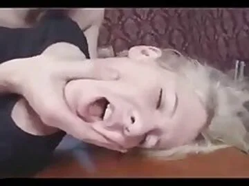 Blonde Forced On A Big Tabel