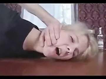 Blonde Forced On A Big Tabel