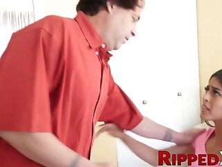 After mad talks, ungrateful Latina girl allowed intimacy. Not a first time.