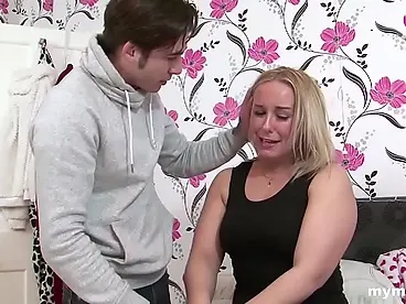 A young man, upset, turned to someone close for comfort.