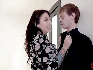 Young man, tired, needed money. His mom, Ivy Lebelle, helped.