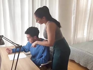 A step mom rewarded her stepson for his good marks in the studies