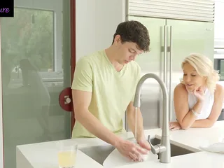 Laura Bentley, the stunning MILF from North Carolina, seduces her stepson when