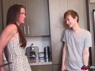 Caught in the act: Sofie Marie, the MILF, with her young