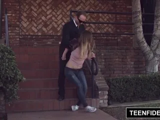 The pretty babe Alex Blake is tied up and fucked hard in a intense scene.