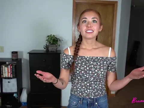 A pervert stepsbrother taught his stepsister to throat and rim.