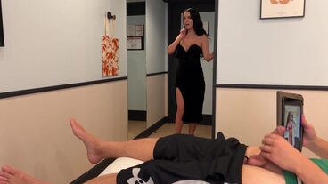 Stepmother seduces stepson and
