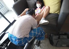 Asian amateur shares intimate moment with step-father