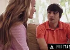 Pristine Edge, sexy MILF, seduces her stepson for a hot fuck in