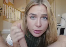 A blonde sexual adventure with two men.