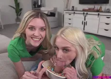 Maria Anjel helps her friend’s derby themed threesome