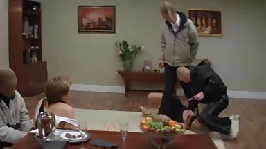 A hot woman has sex and kills a man in her house